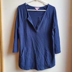 Women's Navy Blue Top